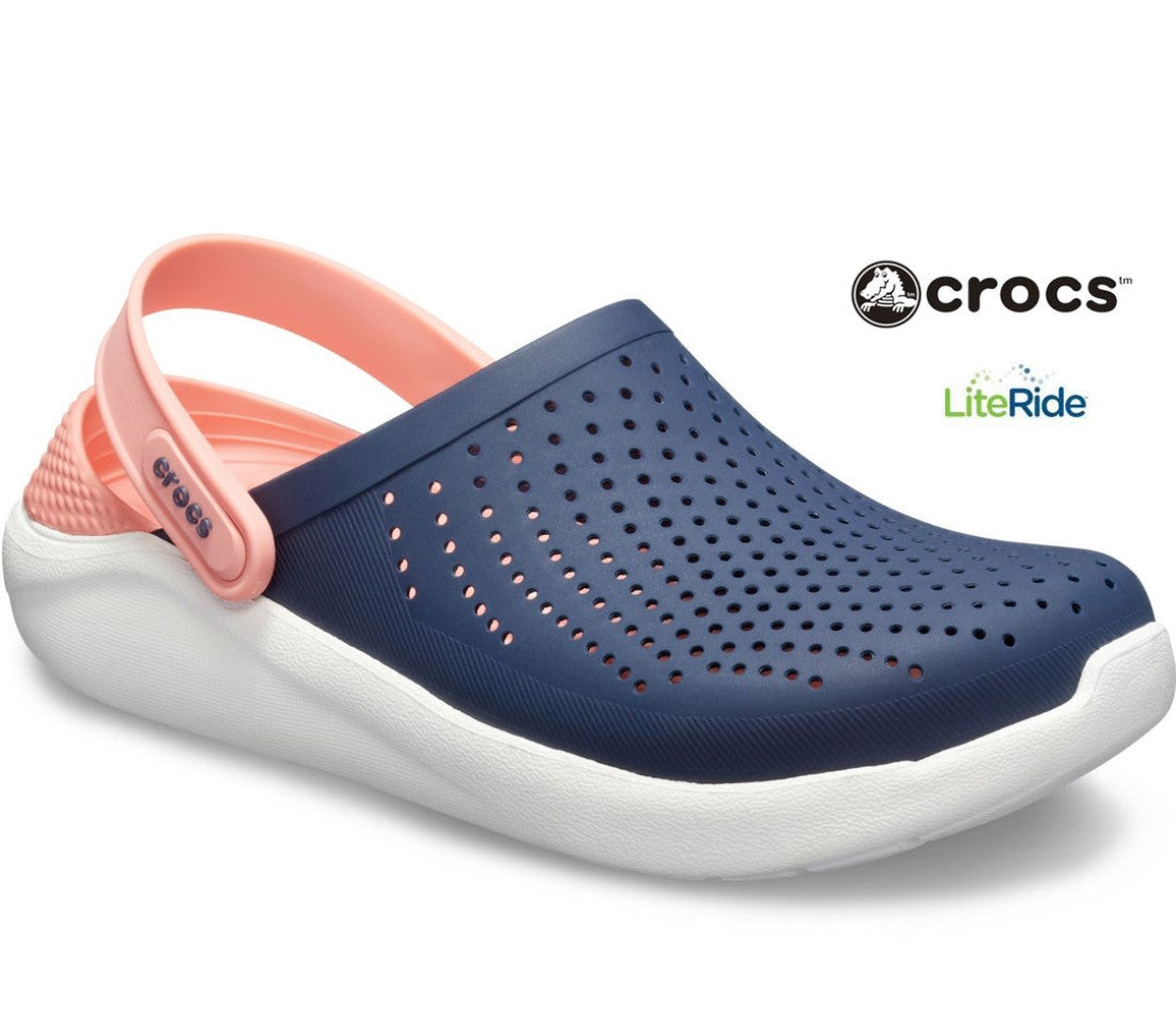 Crocs LiteRide Clogs in Pink and Navy Blue || Crocs For Women in Pakistan - Crossfire.Pk