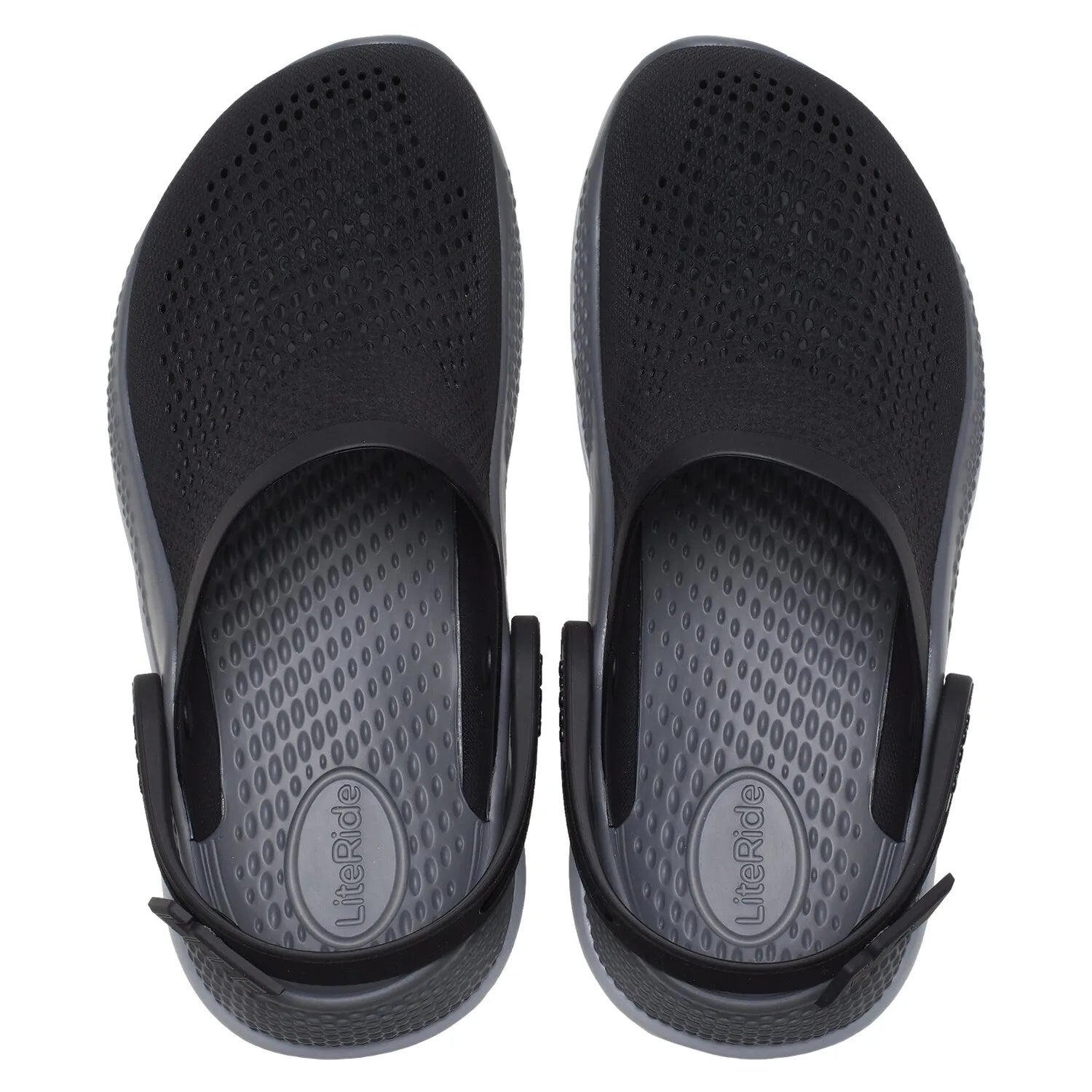 Black/Slate Grey Crocs LiteRide 360 Clogs || Crocs Shoes For Men in Pakistan - Crossfire.Pk