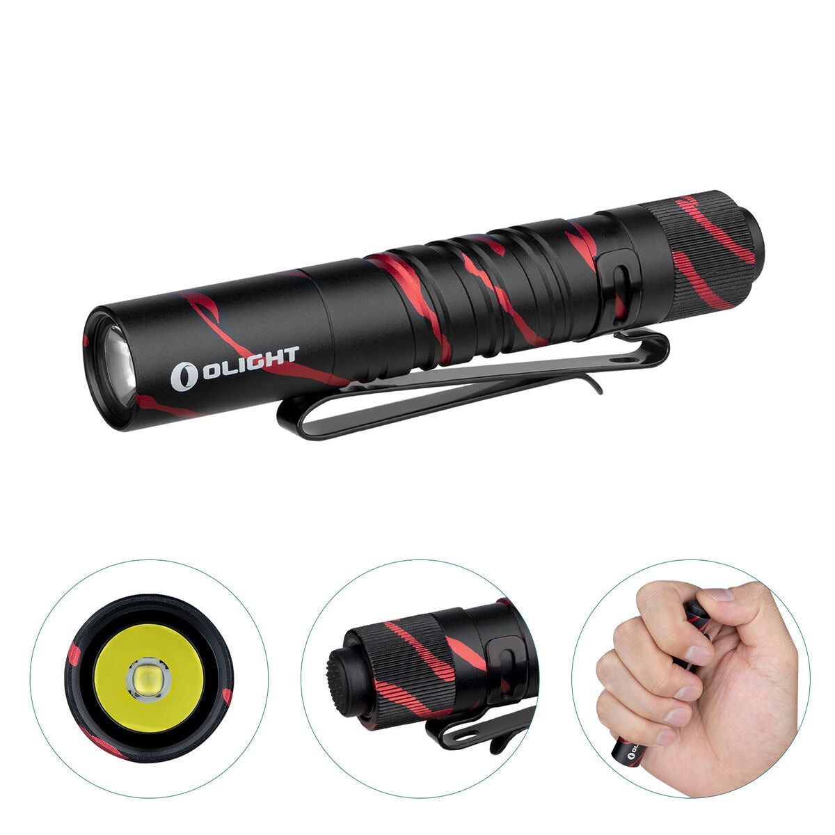 OLIGHT I3T EOS Black Lava EDC Slim Tail Switch Flashlight 180 Lumens Price in Pakistan - Crossfire.Pk