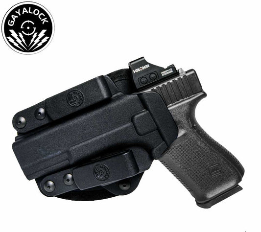 Gayalock IWB Kydex Holster Double Clip Sweatproof Fits Glock 19/19X/23/26/27/32/44/45 Pistols in Pakistan - Crossfire.Pk