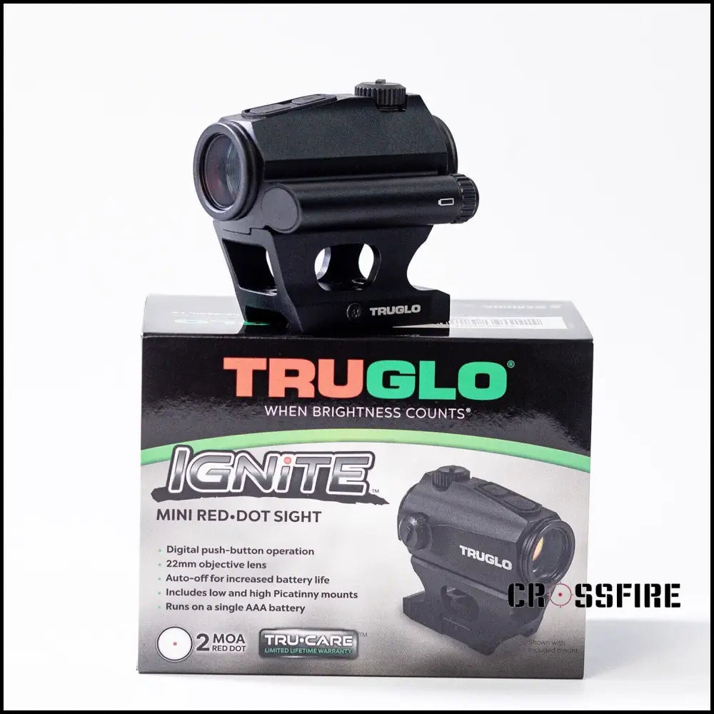 22mm 2-MOA TRUGLO IGNITE MINI RED DOT SIGHT For Rifle Online price in Pakistan - Crossfire.Pk