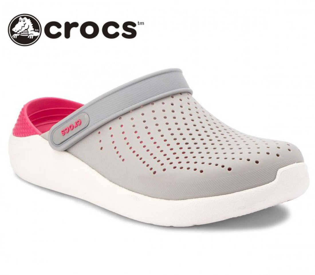 Rose Red and Pearl White Crocs LiteRide Clogs || Crocs For Women in Pakistan - Crossfire.Pk