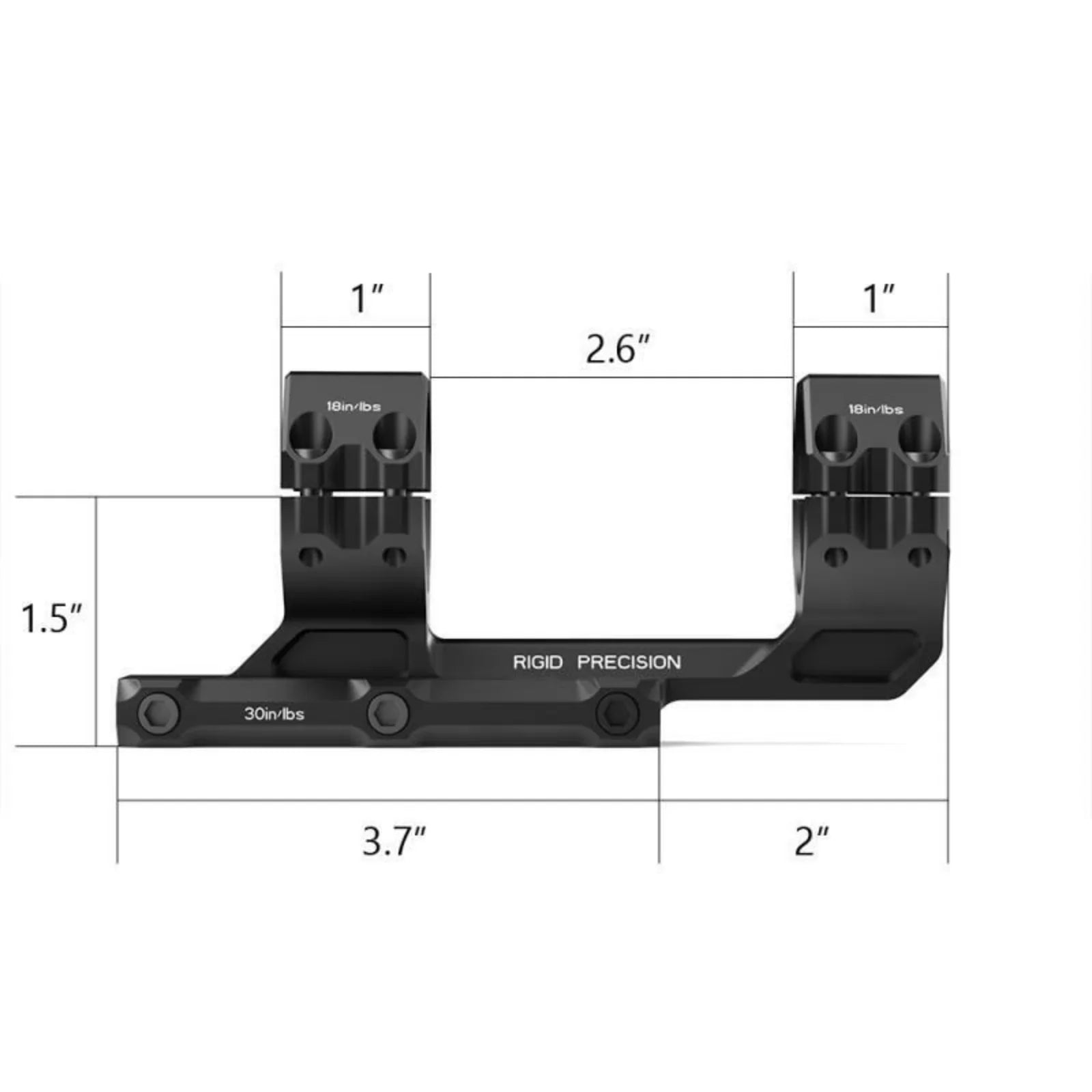 Arken Optics Rigid Precision Scope Mount 30mm 20 MOA Cantilever One Piece Riflescope Mounts - Crossfire - Crossfire.Pk