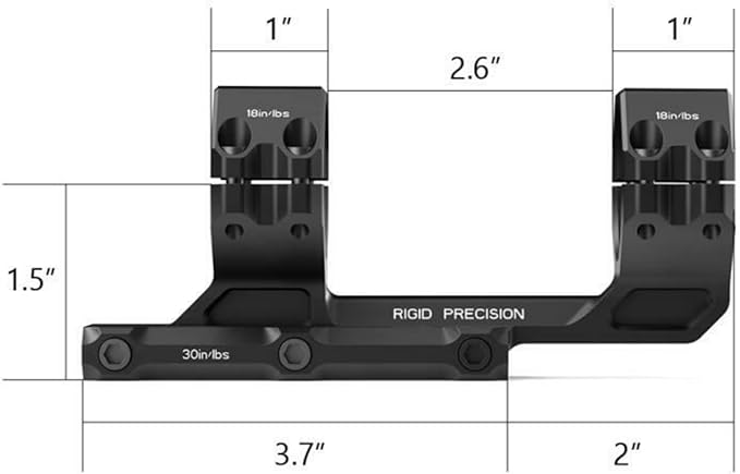 Arken Optics Rigid Scope Mount 34mm 20 MOA Cantilever Riflescope Mounts in Pakistan - Crossfire - Crossfire.Pk