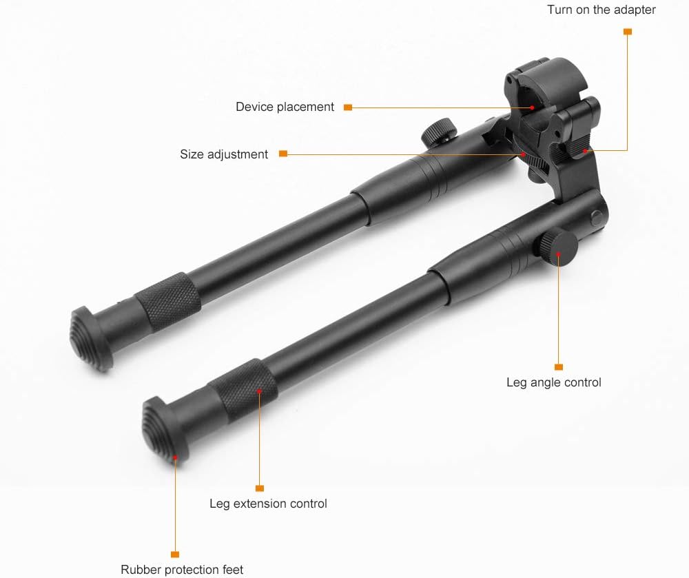 12-16 inch Clamp/Barrel Bipod with Adjustable Height for Rifles and Airguns || Buy Bipod for Airgun best Price in Pakistan - Crossfire.Pk