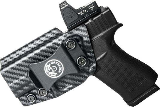 Glock 43/43X/43MOS/48/48MOS Compatible with Gayalock IWB Kydex Carbon Black Holster in Pakistan - Crossfire.Pk