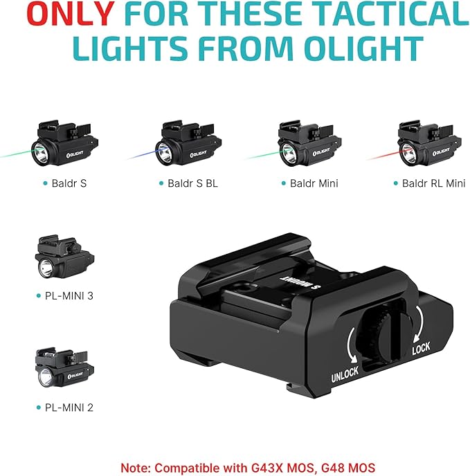 OLIGHT Rail Mount for Tactical Light on Glock 43X MOS Price in Pakistan