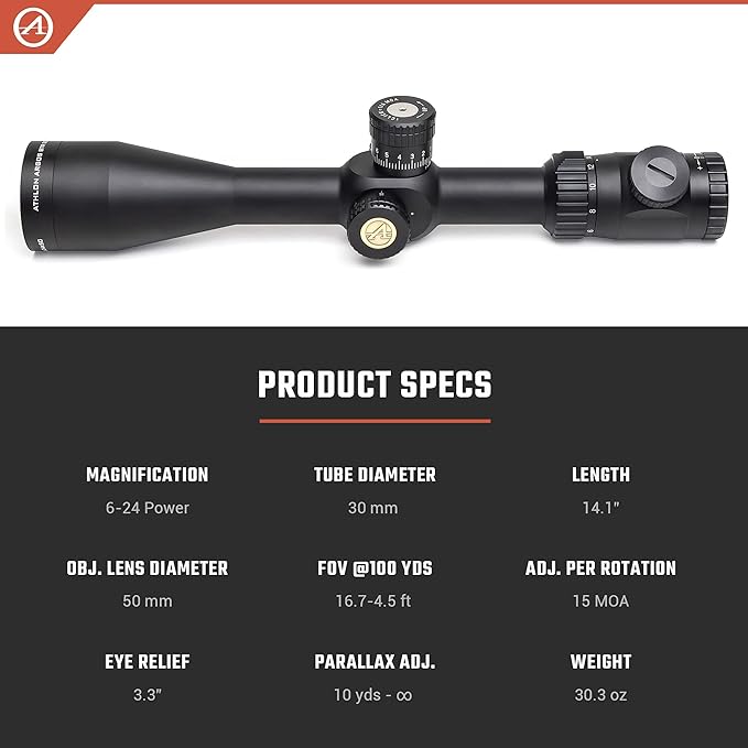 Athlon Optics 6-24x50 MOA FFP Scope Online Price in Pakistan