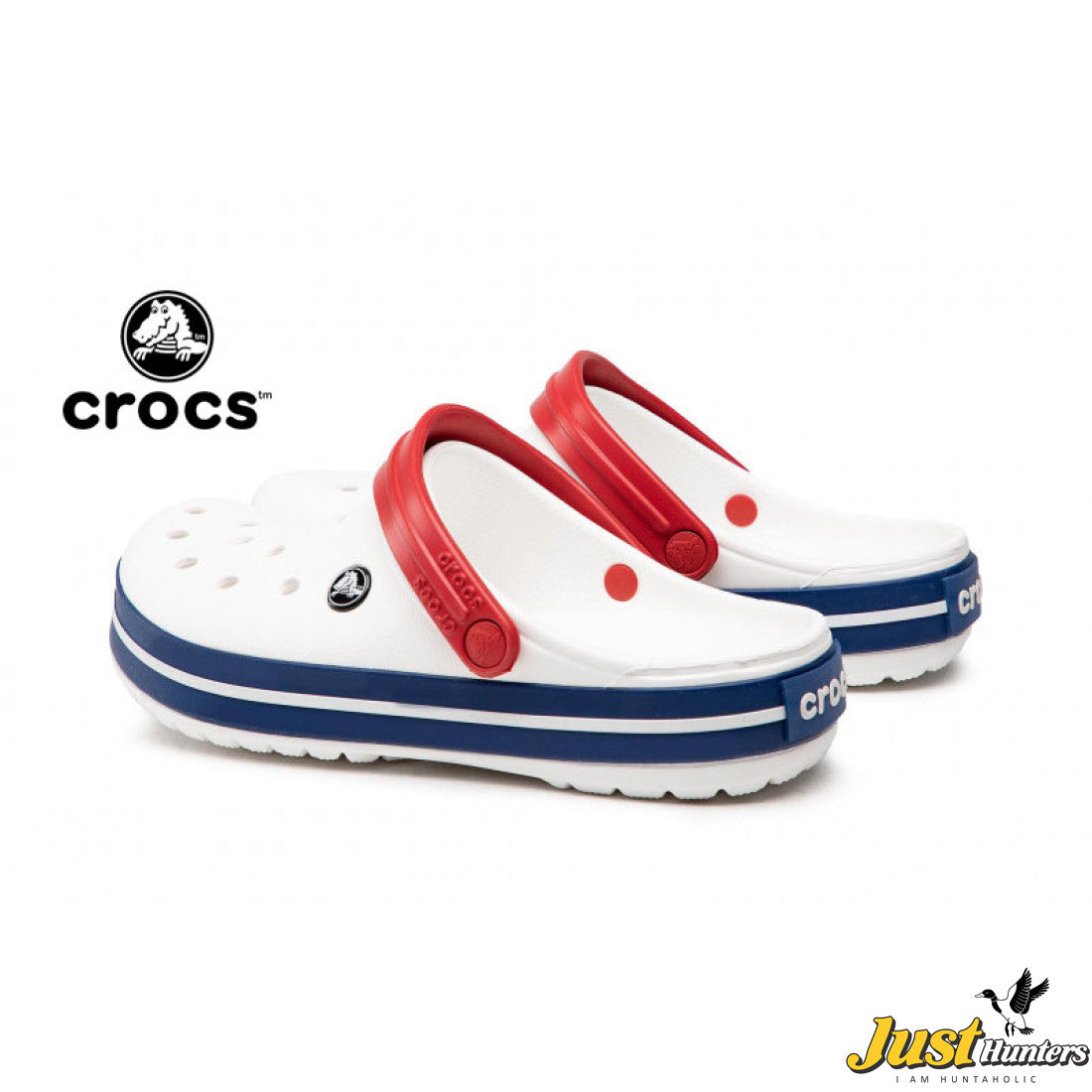 Unisex White and Blue Clogs || Orignal Crocs Shoes price in Pakistan - Crossfire.Pk