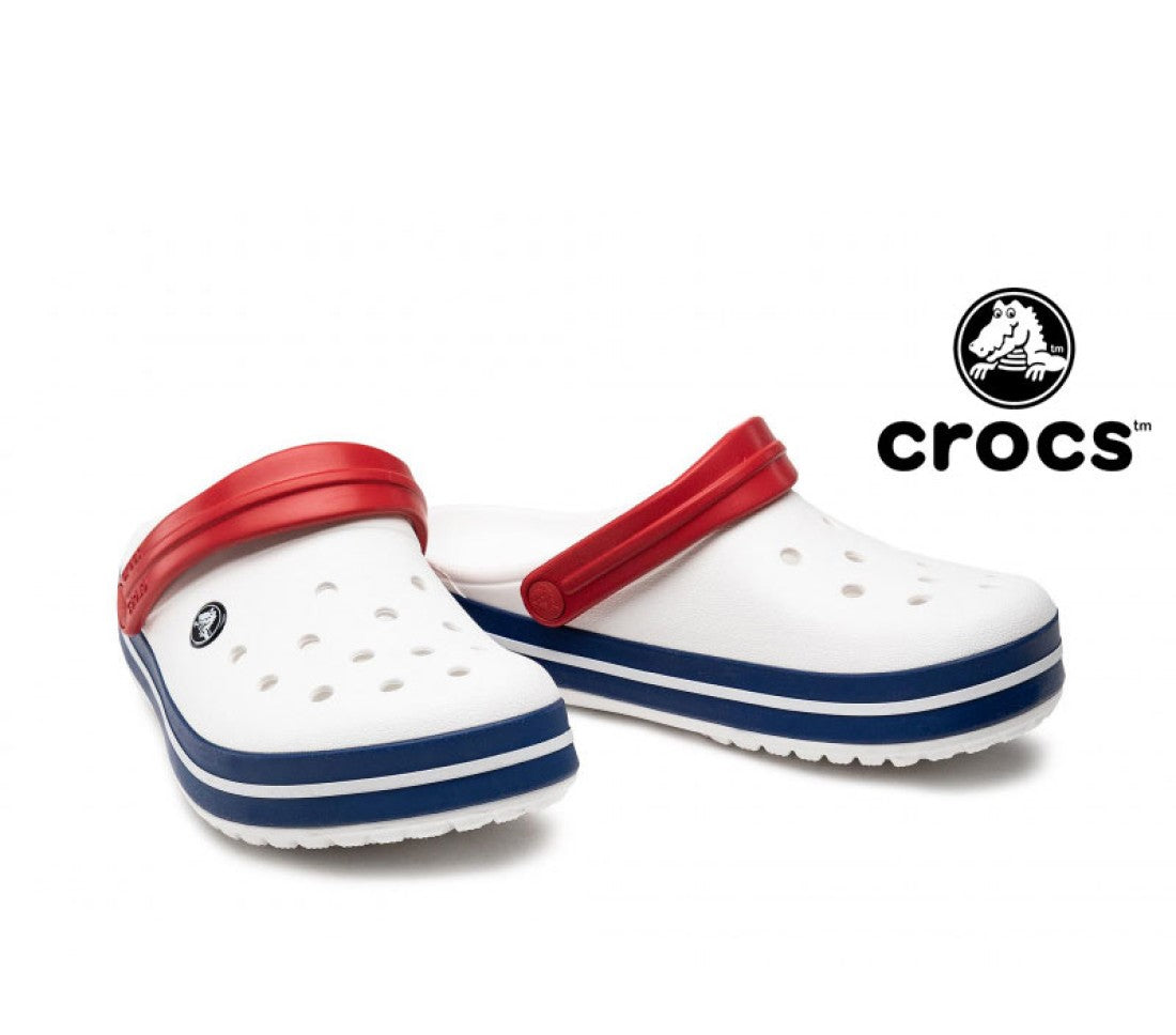 Unisex White and Blue Clogs || Orignal Crocs Shoes price in Pakistan - Crossfire.Pk