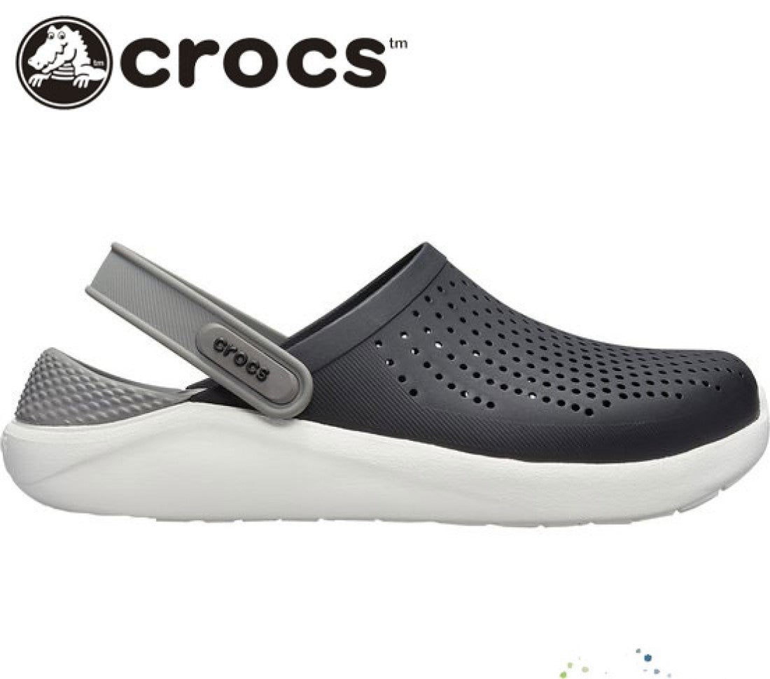 Black and White Crocs LiteRide Clogs || Crocs For Men in Pakistan - Crossfire.Pk