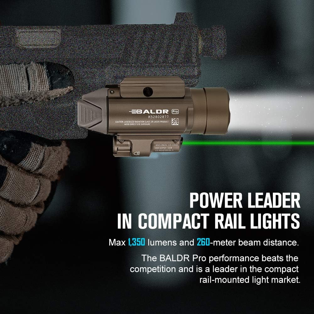 OLIGHT BALDR PRO 1350 LUMENS || Glock Flashlight and Laser Online Price in Pakistan - Crossfire.Pk