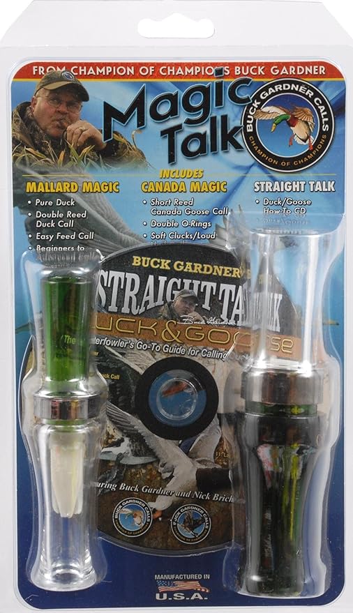 Buck Gardner The Mallard Magic 6 in 1 with CD System Combo Pack || Buy Manual Duck Call Best Price in Pakistan - Crossfire.Pk