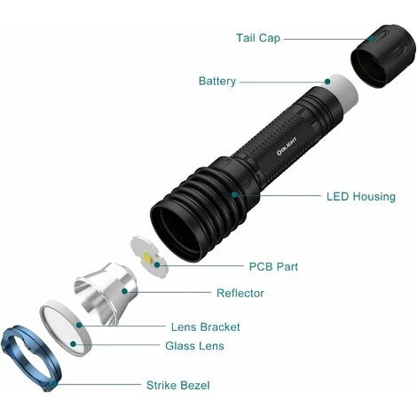 Olight Warrior X Pro Tactical Flashlight, 2100 Lumens || Olight Flashlight Online Price in Pakistan - Crossfire.Pk