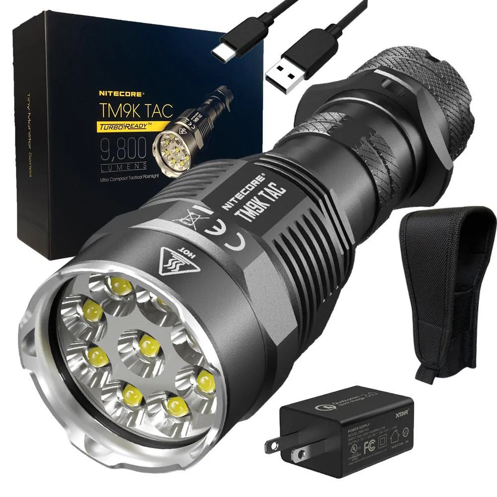 NITECORE TM9K TAC 9800 Lumen Rechargeable Flashlight || Best Hunting Light in Pakistan - Crossfire.Pk