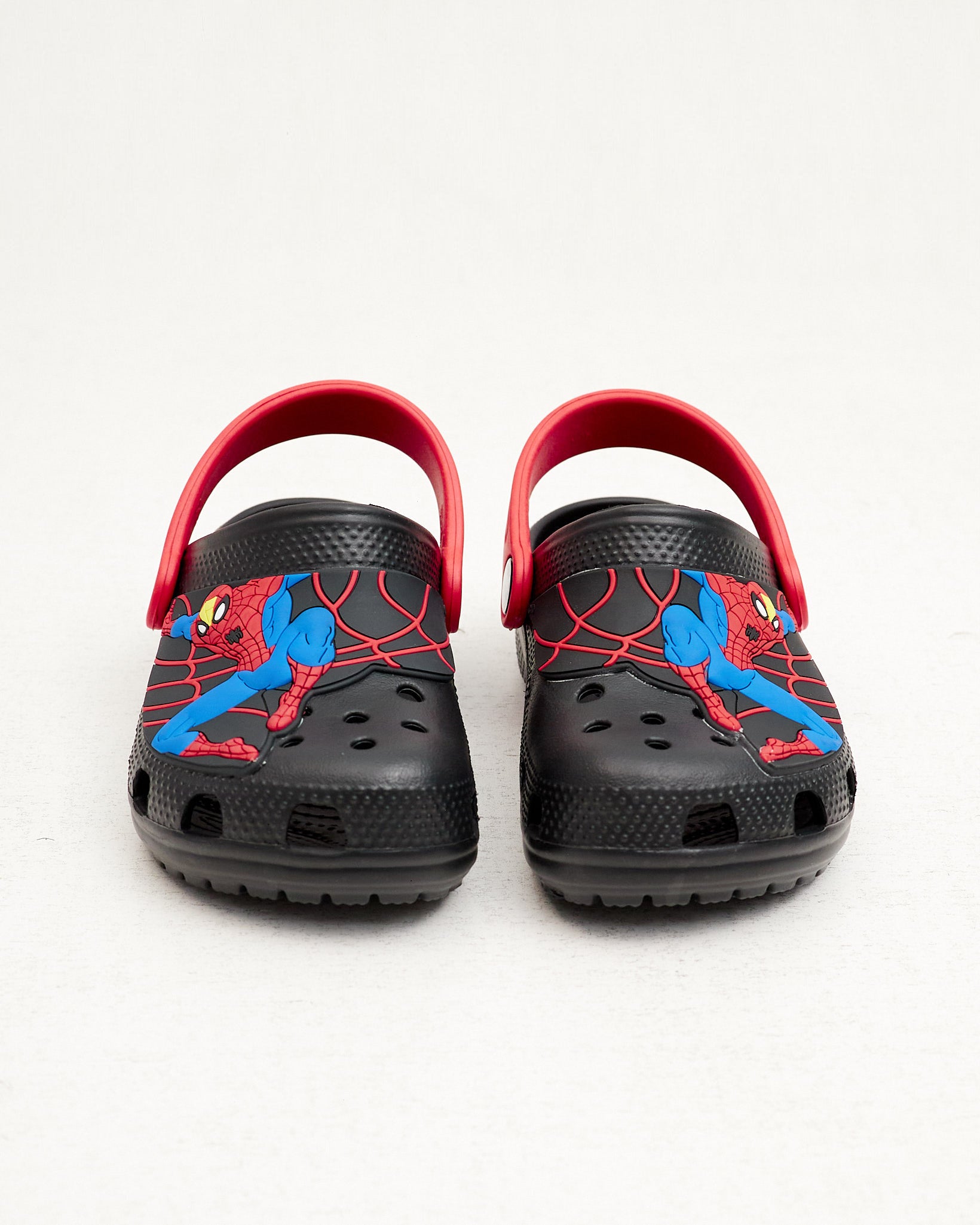 SPIDERMAN BLACK & RED STRAP || CROCS FOR BOYS KIDS in Pakistan - Crossfire.Pk