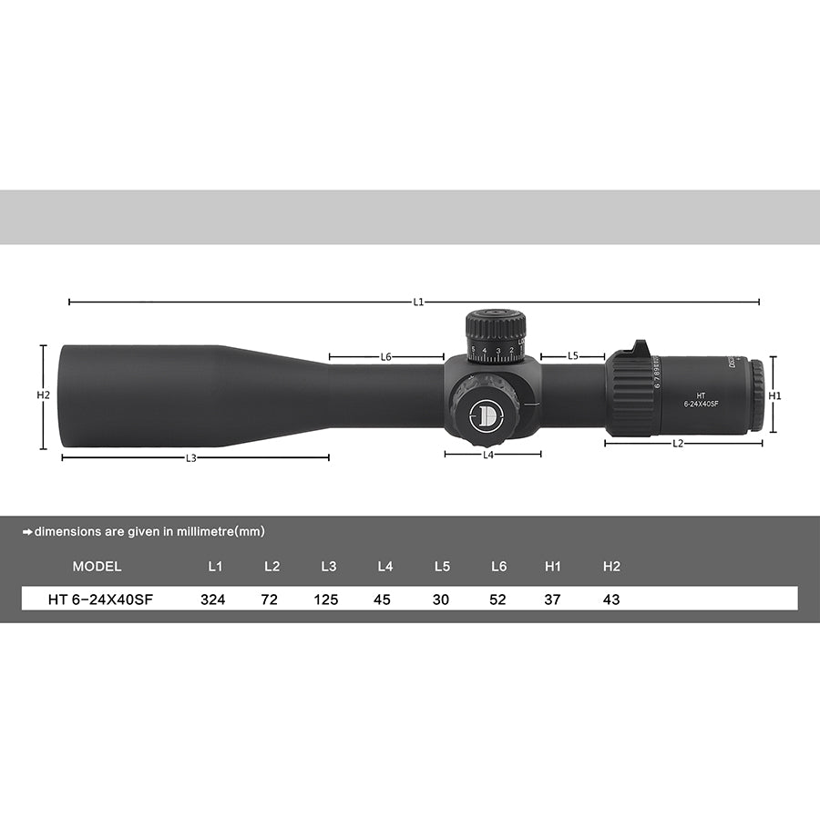 Discovery Optics HT 6-24X40 SF FFP SCOPE || Best Scope for PCP Air Rifle in Pakistan - Crossfire.Pk