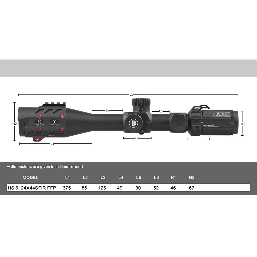 DISCOVERY OPTICS HS 6-24X44 SFIR FFP SCOPE || Discovery Optics in Pakistan - Crossfire - Crossfire.Pk