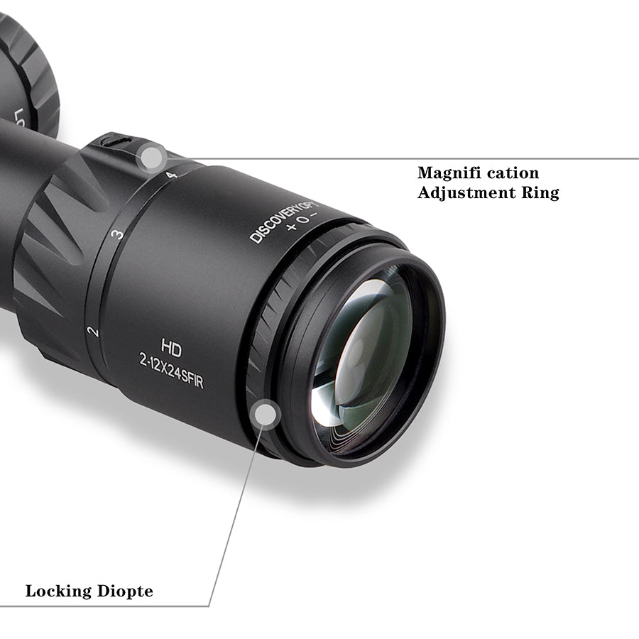 Discovery Optics HD 2-12X24 SFIR FFP RifleScope || Discovery Rifle Scopes in Pakistan - Crossfire.Pk