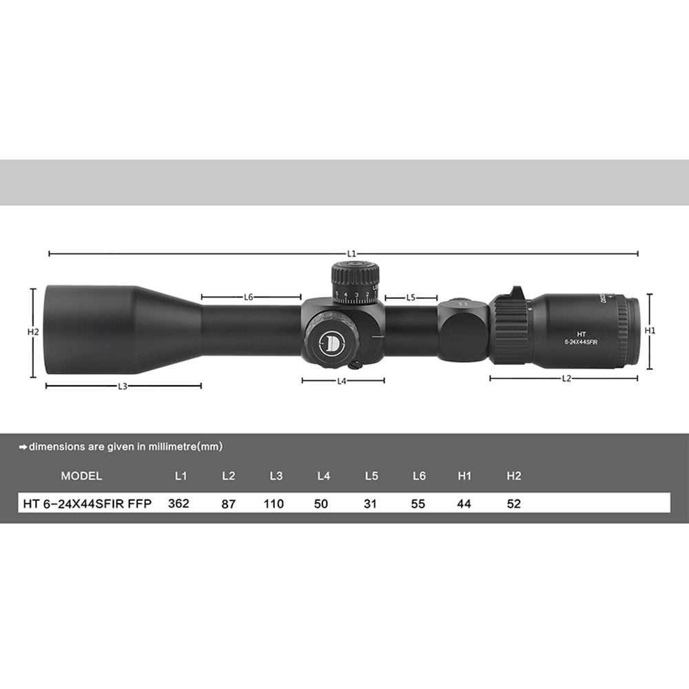 Discovery Optics HT 6-24X44 SFIR FFP RIFLESCOPE || Best Scope For PCP Air Gun in Pakistan - Crossfire.Pk - Crossfire.Pk