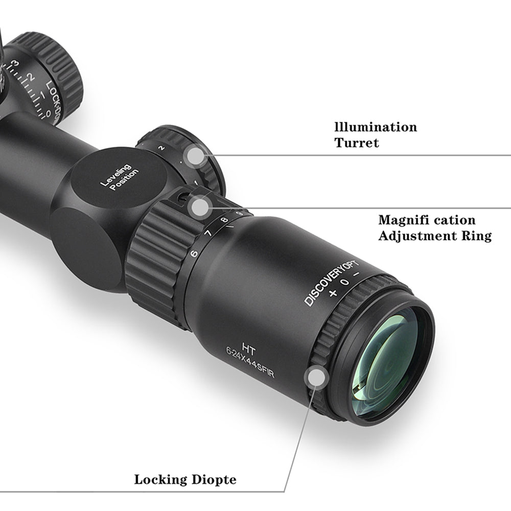 Discovery Optics HT 6-24X44 SFIR FFP RIFLESCOPE || Best Scope For PCP Air Gun in Pakistan - Crossfire.Pk - Crossfire.Pk