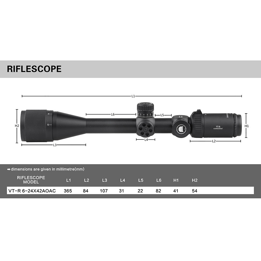 Discovery Optics Scope VT-R 6-24X42 AOAC PCP Airgun Scope in Pakistan || Crossfire.Pk - Crossfire.Pk