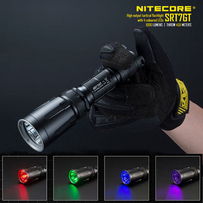 NITECORE SRT7GT 1000 Lumens 4 colors UV LED Flashlight in Pakistan - Crossfire.Pk