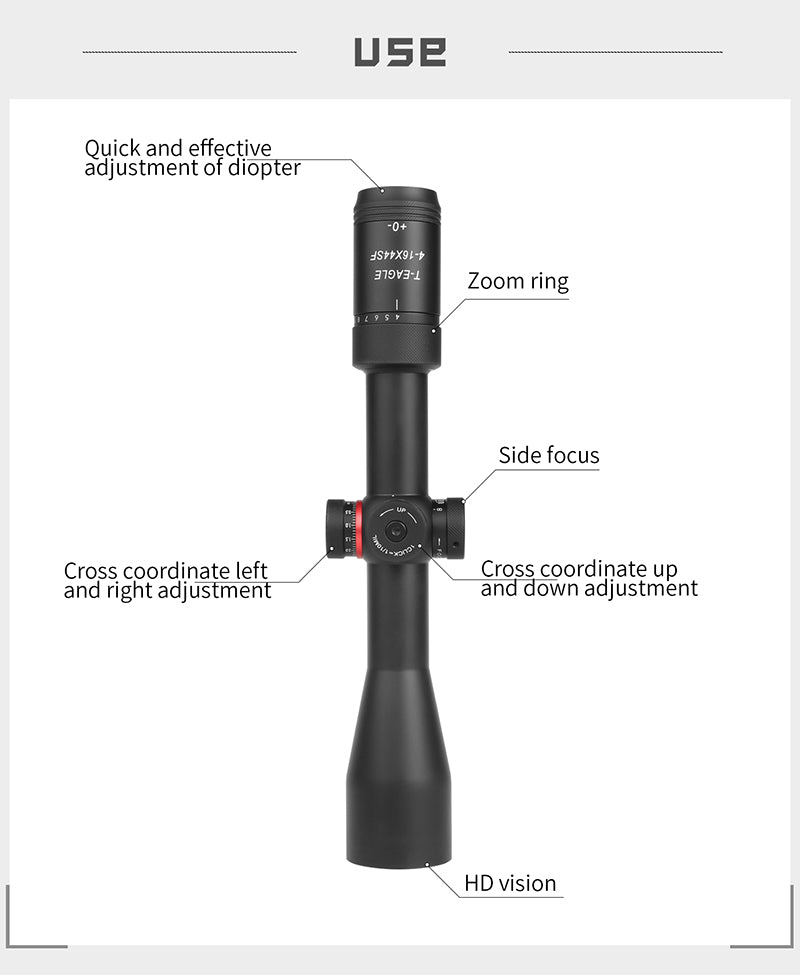 T-EAGLE R 4-16x44 SF Scope || Riflescopes Online price in Pakistan - Crossfire - Crossfire.Pk