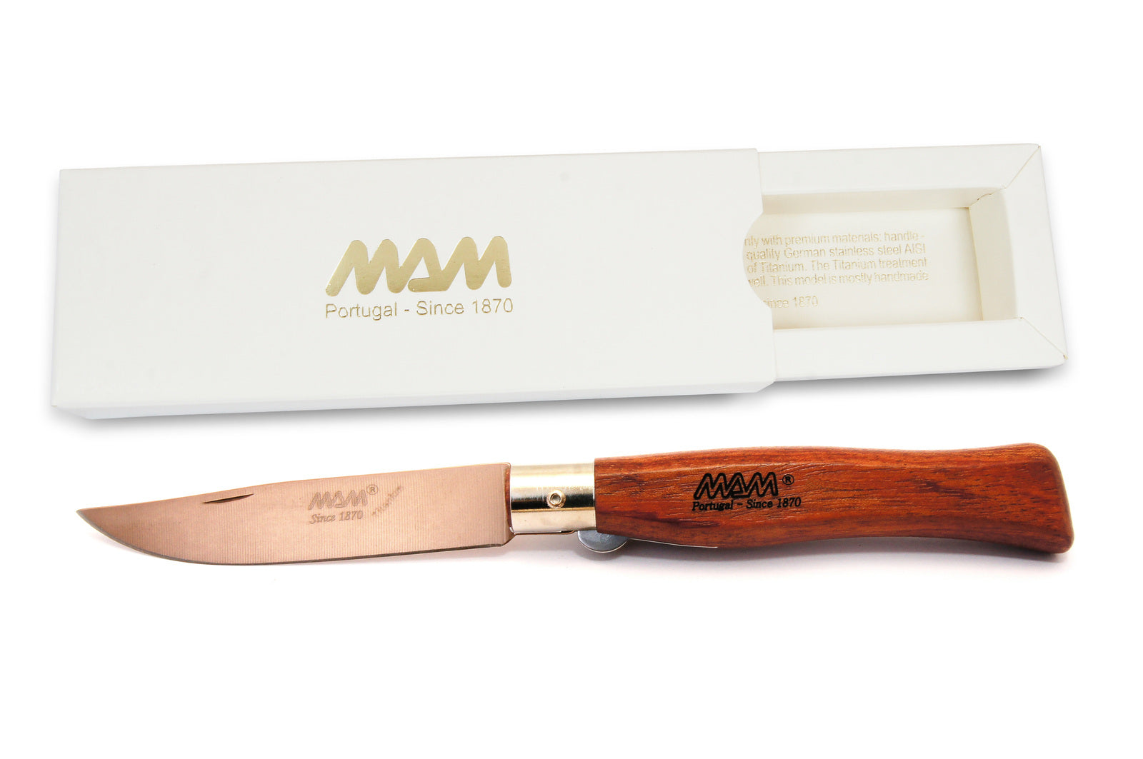 MAM BRONZE TITANIUM BLADED POCKET KNIFE FOR HUNTING PRICE IN PAKISTAN - Crossfire.Pk