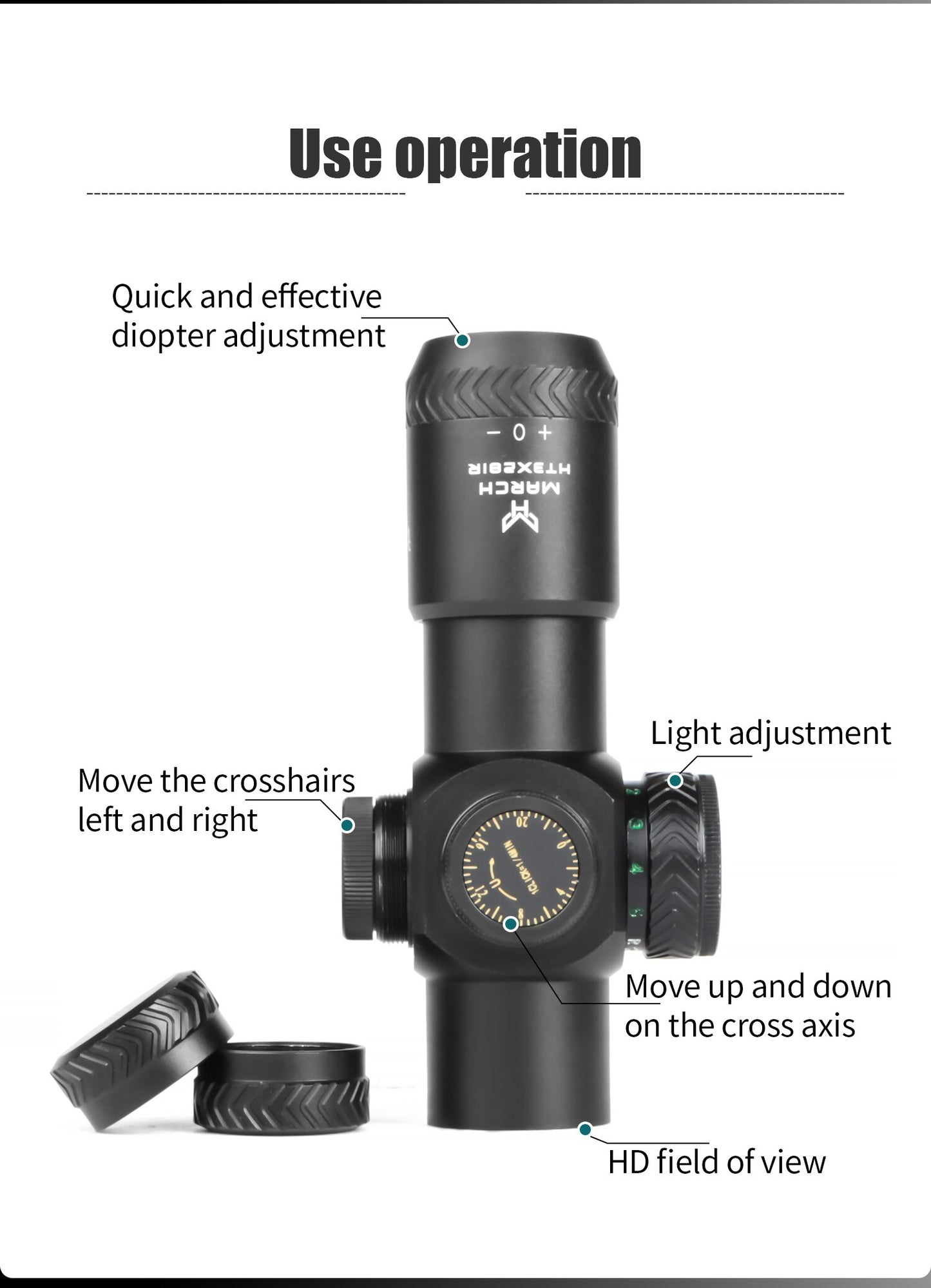 March 3X28IR Illuminated AMG HD GEN I-H Optic Riflescope in Pakistan || Crossfire.Pk - Crossfire.Pk