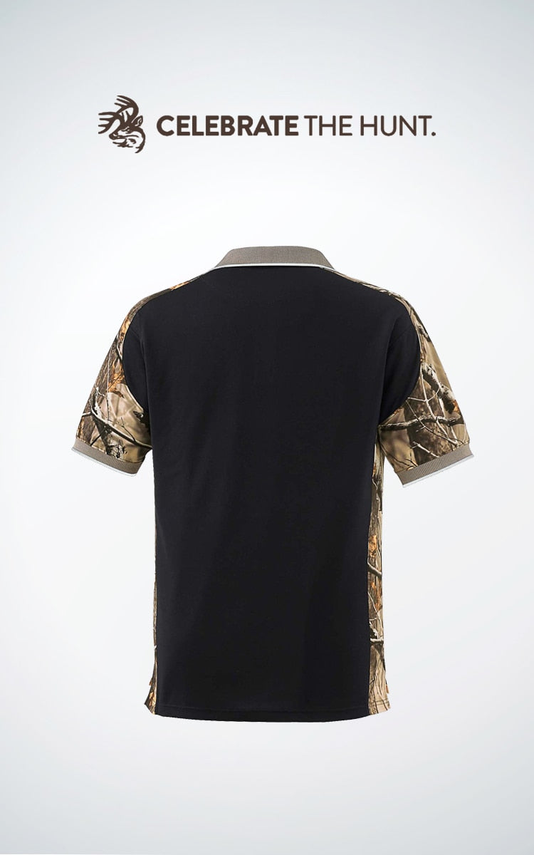 Legendary Men's Pro Hunter Polo Outdoor Camouflage Shirt - Crossfire.Pk