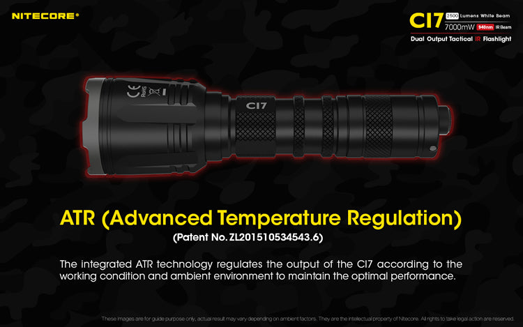 NITECORE CI7 10-IR LEDs 18650 Dual Output Tactical Infrared Flashlight For Hunting Price in Pakistan - Crossfire.Pk