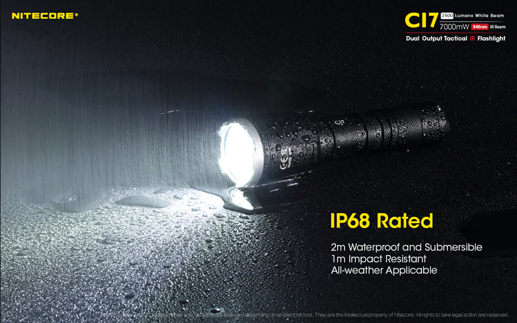 NITECORE CI7 10-IR LEDs 18650 Dual Output Tactical Infrared Flashlight For Hunting Price in Pakistan - Crossfire.Pk