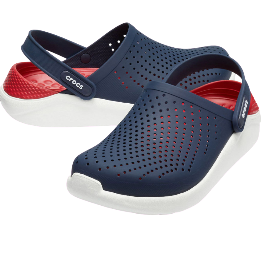 CROCS LITERIDE CLOGS Navy Blue and Red || Orignal Crocs in Pakistan - Crossfire.Pk