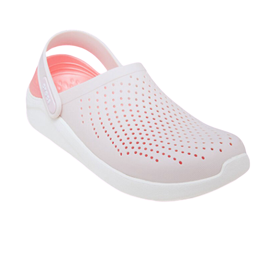 Pearl White and Pink CROCS LITERIDE CLOGS || Orignal Crocs For Women in pakistan - Crossfire.Pk