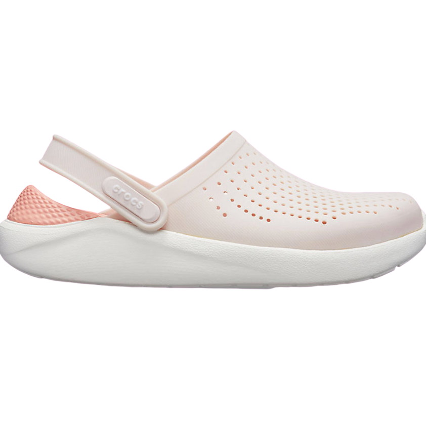 Pearl White and Pink CROCS LITERIDE CLOGS || Orignal Crocs For Women in pakistan - Crossfire.Pk