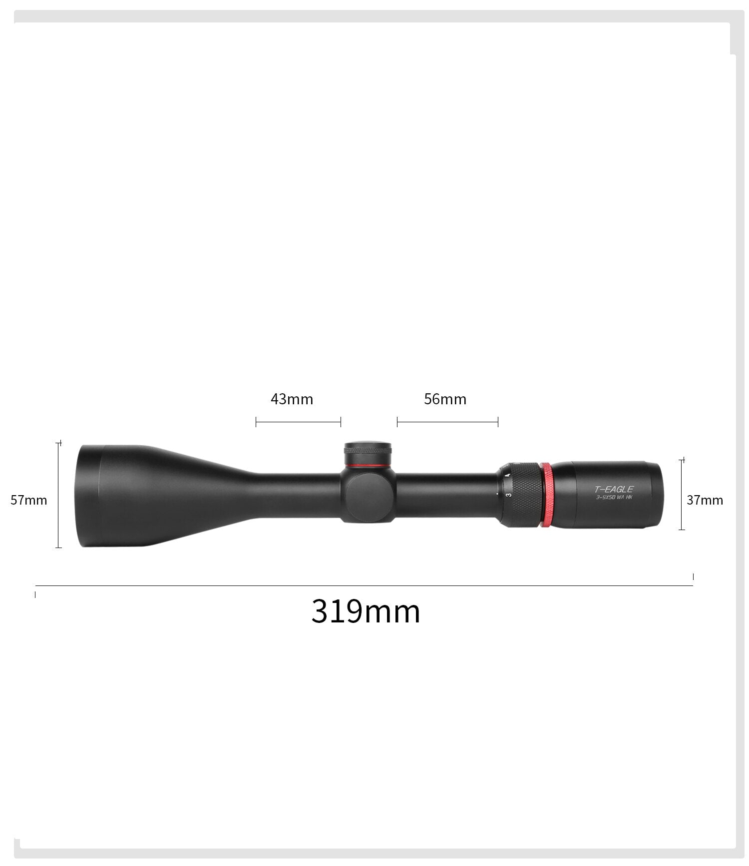 T-EAGLE SR 3-9X50 WA HK || Best Scope for Air Rifle online price in Pakistan - Crossfire.Pk