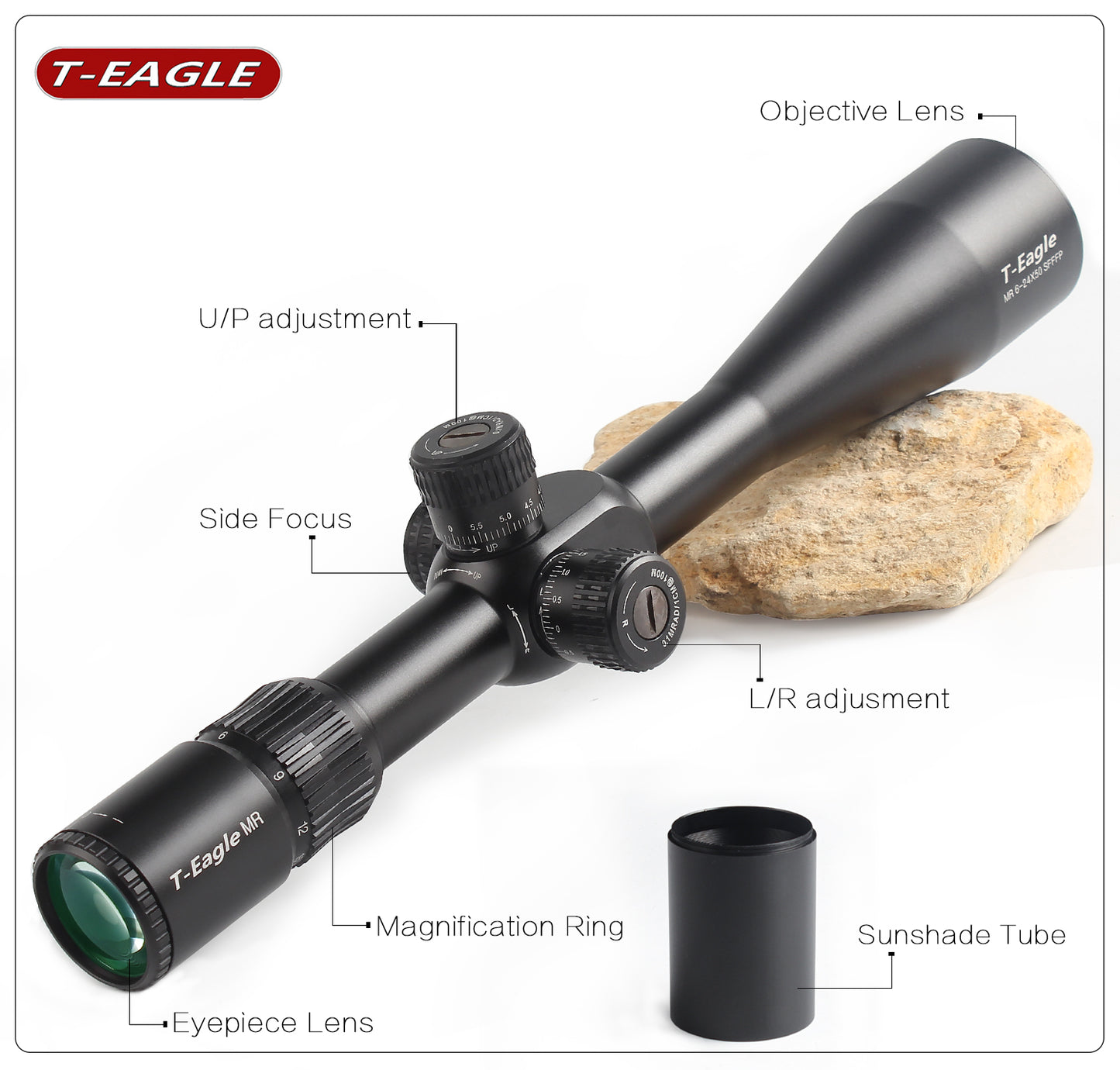 Mil Dot Reticle T-EAGLE Optics Scope MR 6-24x50 SF FFP || T Eagle Scopes Price in Pakistan - Crossfire.Pk