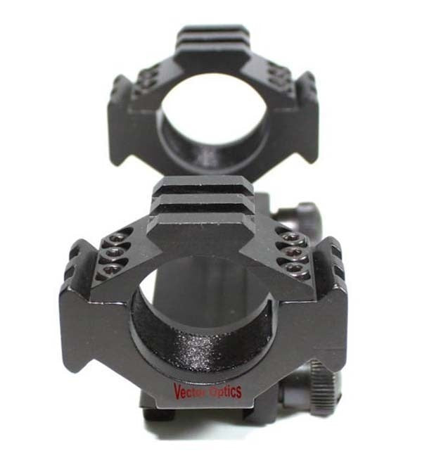 Vector Optics One-piece RifleScope Weaver Mount Rings with Tri-Rails Cantilever Style, 30 mm x 1 inch x 25.4 mm || Crossfire.Pk - Crossfire.Pk