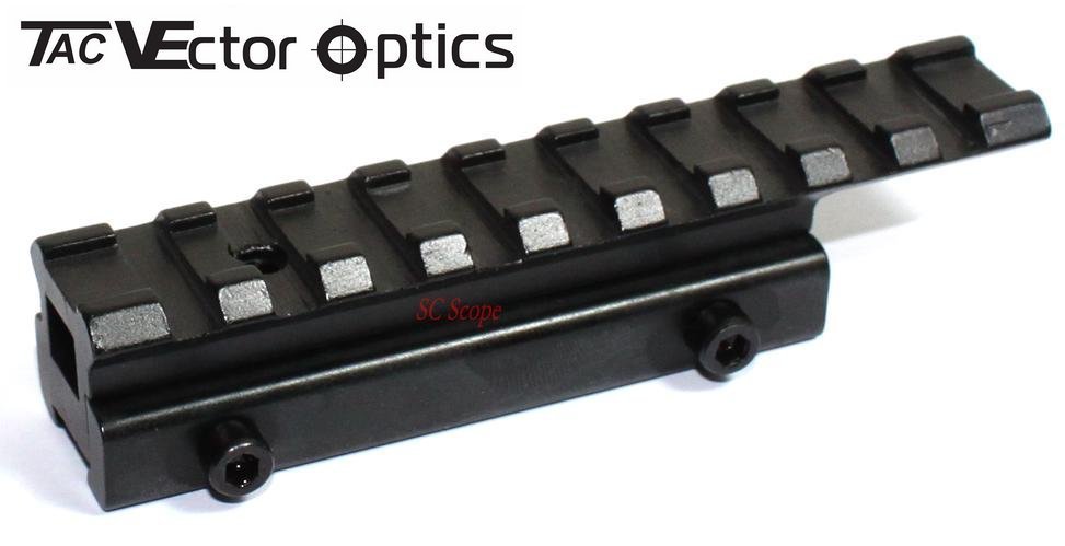 Vector Optics Extended Offset Adapter Mount 3/8" x 11mm Dovetail to 7/8" x 21mm Weaver Picatinny Rail || Crossfire.Pk - Crossfire.Pk