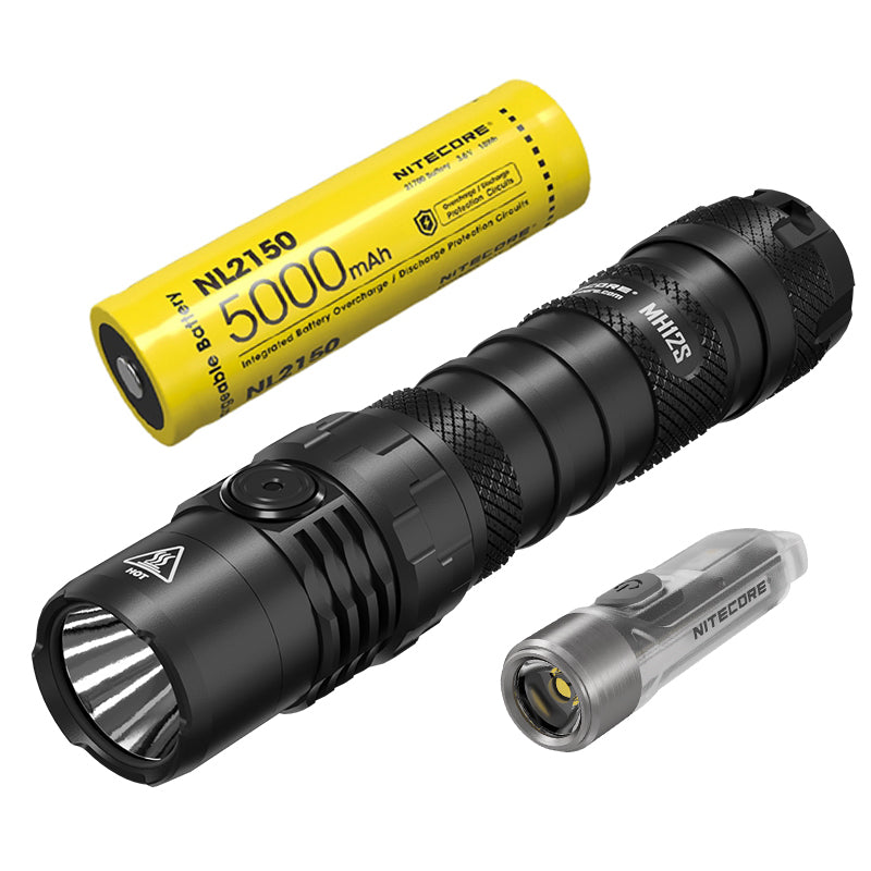 NITECORE MH12S USB-C rechargeable tactical Flashlight 1800 lumens - Crossfire.Pk