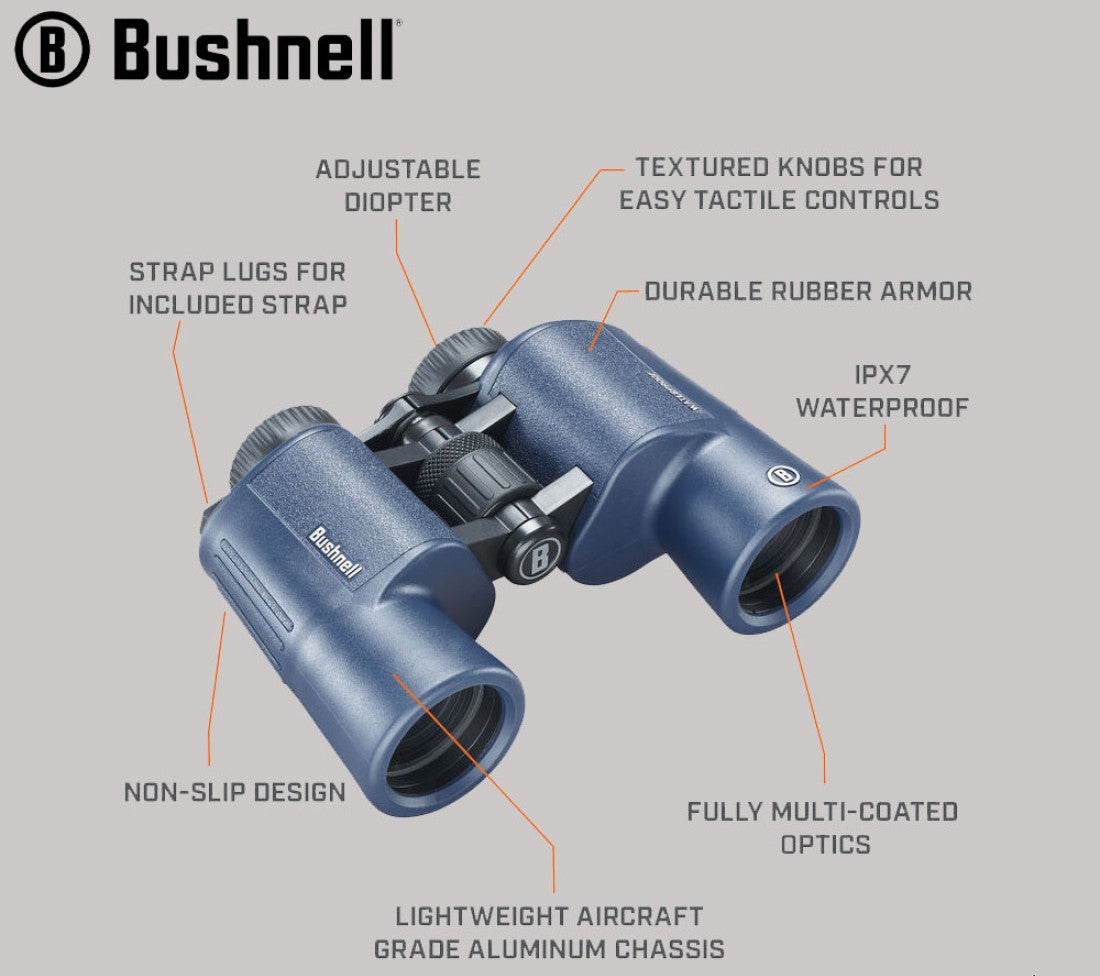 WATERPROOF PORRO BINOCULARS BUSHNELL H2O 12X42 || Binoculars price in Pakistan - Crossfire.Pk