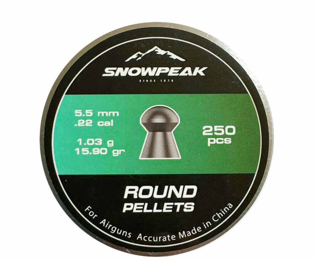 Snow Peak 15.89 Grain Round Pellets .22 Caliber || Snowpeak pellets price in Pakistan - Crossfire.Pk