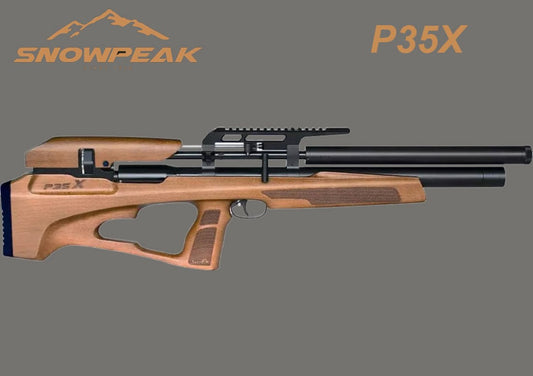 .22 calibre Snowpeak Wood P35X PCP Air Rifle with Power Plenum || P35X PCP Price in Pakistan - Crossfire.Pk