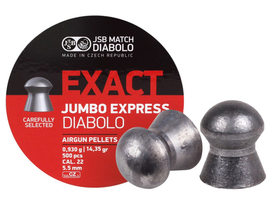 JSB Exact Jumbo Express 14.35 gr .22 Cal || JSB Pellets in Pakistan - Crossfire.Pk