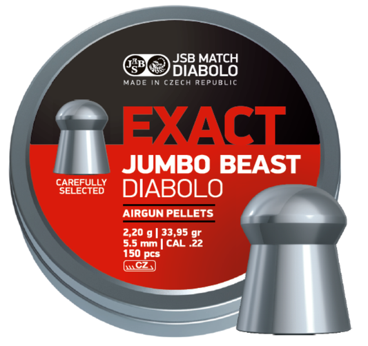 JSB 33.95 Grain Exact Jumbo Beast Cal .22 || JSB Pellets in Pakistan - Crossfire.Pk