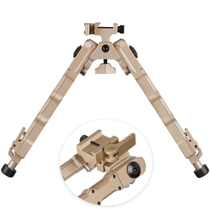 Bolt Action Quick Detach Tactical Hunting Rifle Bipod BR-4 Fits 20mm Picatinny Rail for Rifle Scope in Black Tan || Crossfire.Pk - Crossfire.Pk